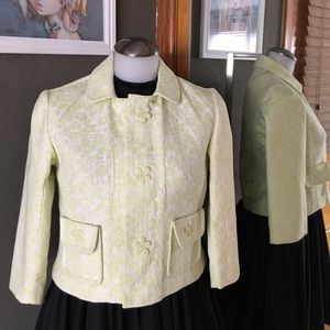 NWOT Bernardo Retro-Inspired Light Green Jacket Blazer 4P